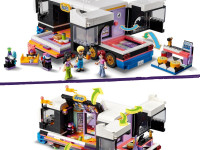 lego friends  42619 constructor "autocar de turneu pentru staruri pop" (845 el.)