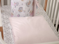 veres 222.01.1 lenjerie de pat "sleepy moon pink - 2" (6buc.)