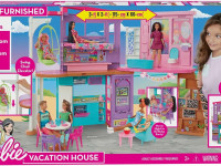 barbie hcd50 casa de vacanta barbie cu 2 etaje (30 accesorii)