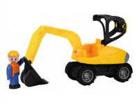 lena 1621 jucărie "excavator cu figurina" (25 cm)