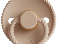 frigg suzeta rotunda din silicon "rope" (6-18 luni) croissant