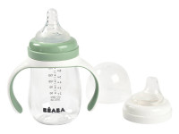 beaba 5552 biberon de invatare 2 in 1 (210 ml.) verde