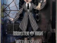 monster high wednesday hxj04 Коллекционная кукла "Уэнсдей Аддамс" в форме "Академии Невермор"