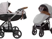 babyactive cărucior 2 în 1 mommy classic gray star