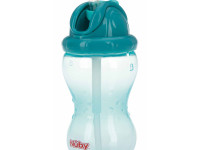 nuby nv0404001 Поильник "no-spill flip-it" c трубочкой (12м+) 360 мл.