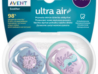 avent scf085/61 Пустышка силиконовая ultra air (6-18 м+) 2 шт.