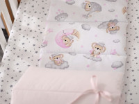 veres 222.01.1 lenjerie de pat "sleepy moon pink - 2" (6buc.)