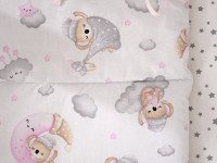 veres 222.01.1 lenjerie de pat "sleepy moon pink - 2" (6buc.)