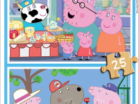 educa 18078 puzzle 2-în-1 "peppa pig" (2x25 el.)