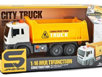 jstoys js101 camion cu remorcă (lumină/sunet) galben