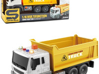 jstoys js101 camion cu remorcă (lumină/sunet) galben