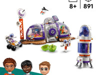 lego friends 42605 constructor "baza spatiala si racheta pe marte" (891 el.)