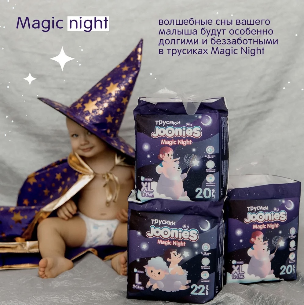 Новинка в Baby-Boom! Ночные трусики Magic Night от Joonies!  